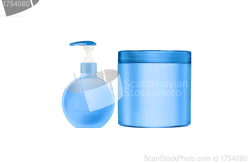Image of bottles of health and beauty products cosmetic