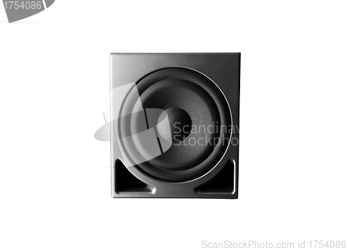 Image of Great loud speaker isolated on white.