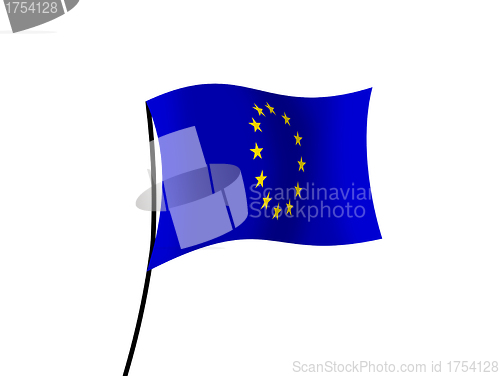 Image of Europe Flag isolated on white