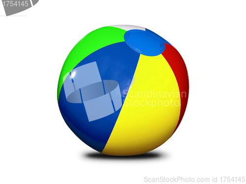 Image of Beach ball isolated on white background