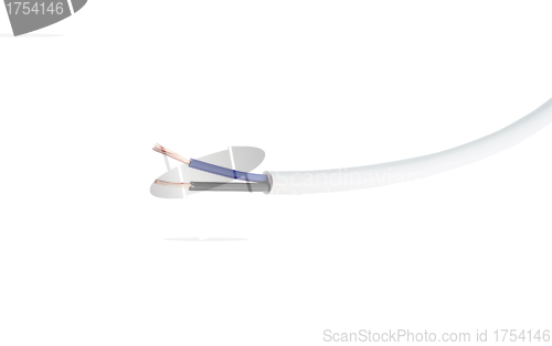 Image of cable isolated on a white background