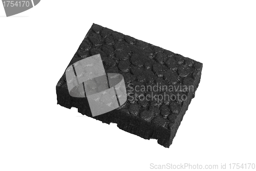 Image of black Sponge with white background