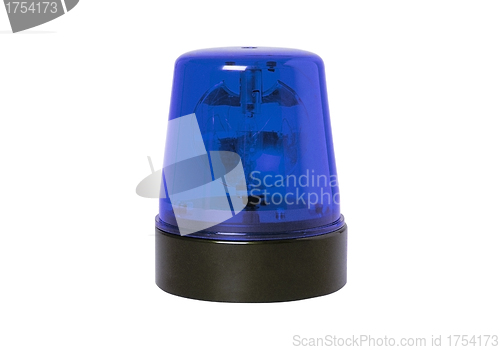 Image of blue rotating beacon