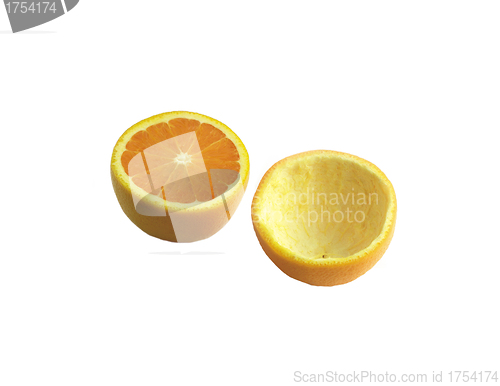 Image of two halfs of orange
