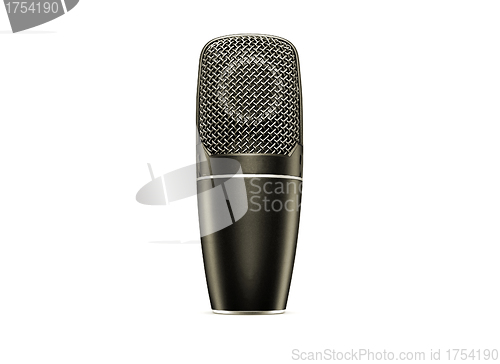 Image of Vintage microphone isolated on the white background