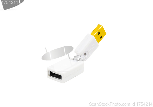 Image of USB adapter isolated on white