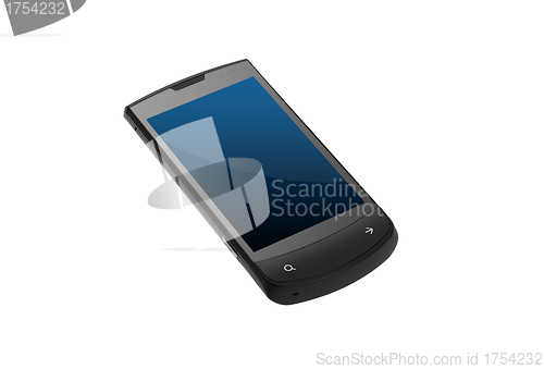 Image of Modern smart phone isolated on white