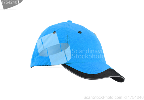 Image of Blue cap isolated on white