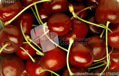 Image of Group of Cherries forming a texture