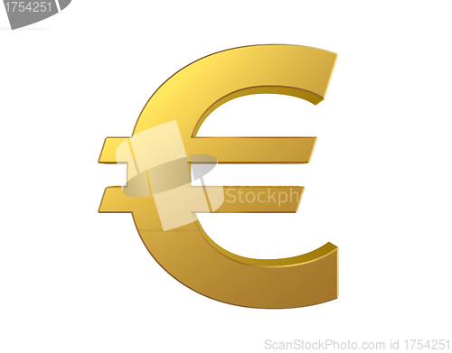 Image of Gold euro sign