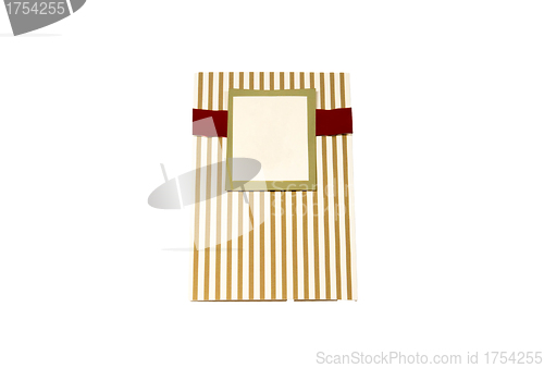 Image of postcard isolated on white background