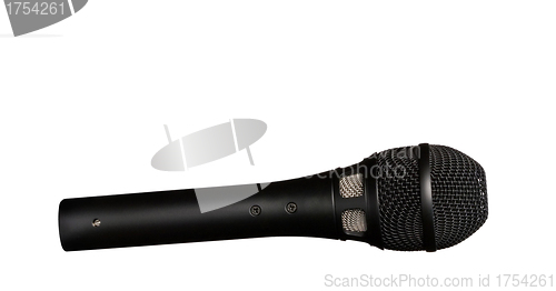 Image of microphone on a white background