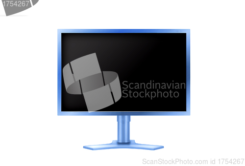 Image of Flat monitor isolated with clipping paths