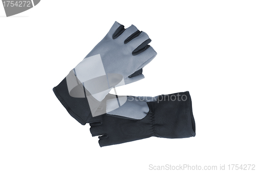 Image of black Glove isolated on a white background