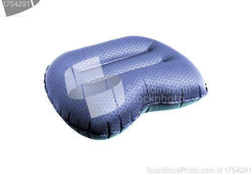 Image of an inflatable pillow isolated on a white background