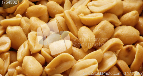 Image of Extreme close-up image of peanuts, background image