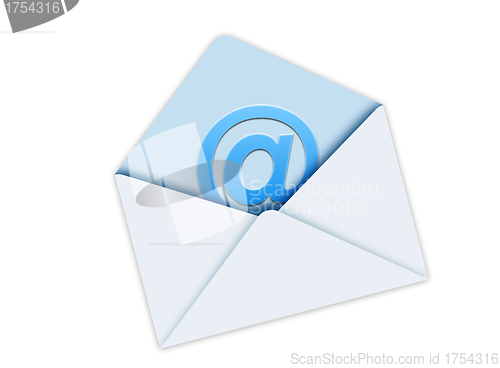 Image of Blue Mail Envelope