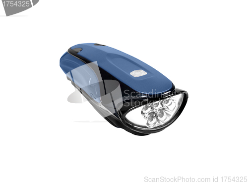 Image of blue Flashlight isolated