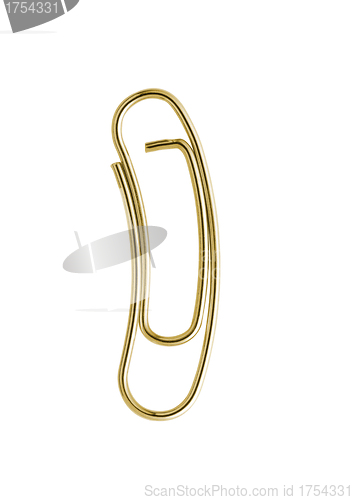 Image of paper clip isolated on white