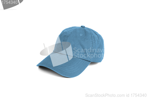 Image of Blue cap isolated on white