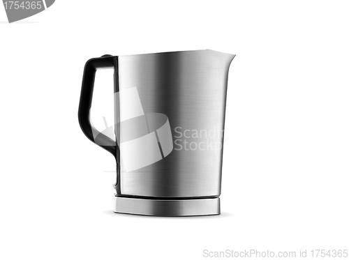 Image of Stainless steel electric kettle isolated on white