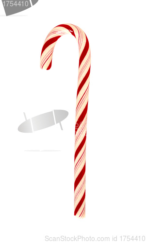 Image of candy cane isolated on a white background