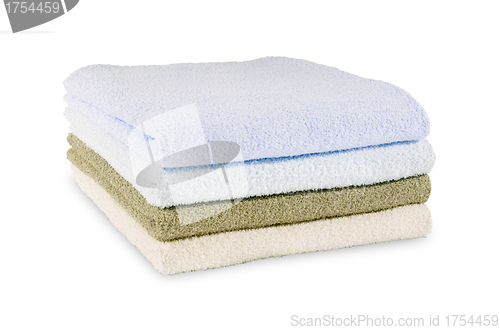 Image of Towel stack. Isolated