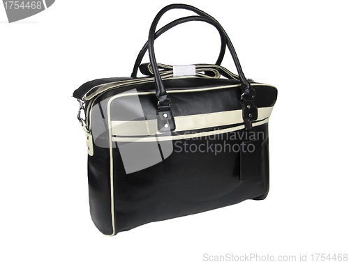 Image of man's handbag isolated on a white backgruond