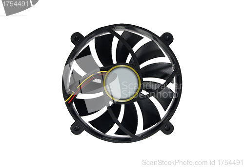 Image of Computer fan isolated on a white