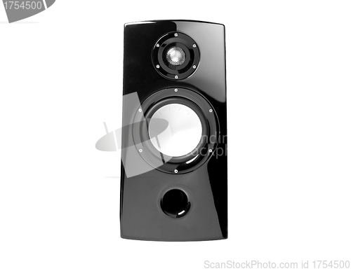 Image of Background of black speaker with sphere