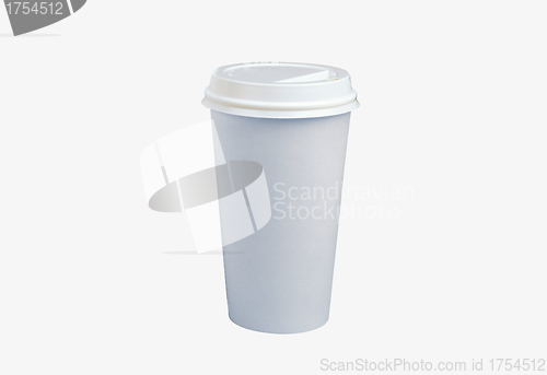 Image of plastic container isolated