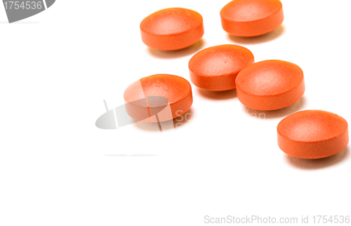 Image of vitamins isolated on a white background