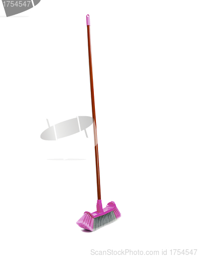 Image of mop with wringer isolated on white