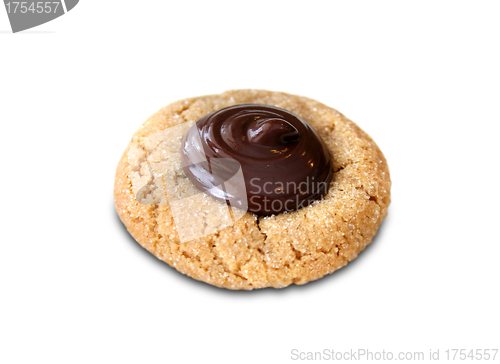 Image of cookie with chocolate cream