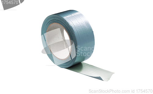 Image of reel of adhesive repair tape isolated