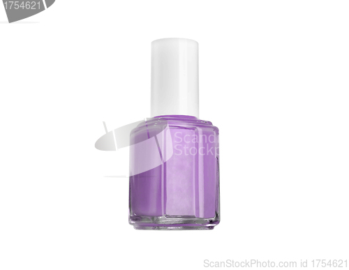 Image of Isolated purple Nail Polish dripping