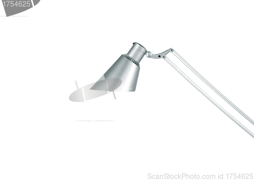 Image of Modern grey lamp with clipping path.