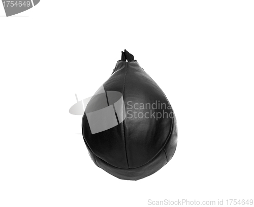 Image of black Boxer pear on a white background