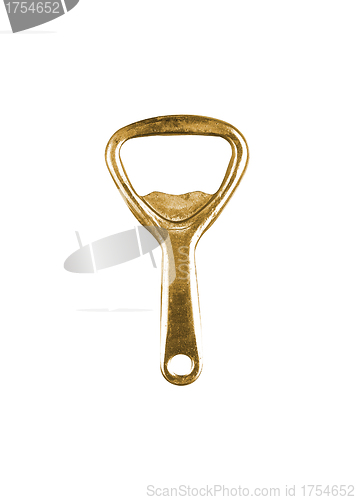 Image of golden bottle opener
