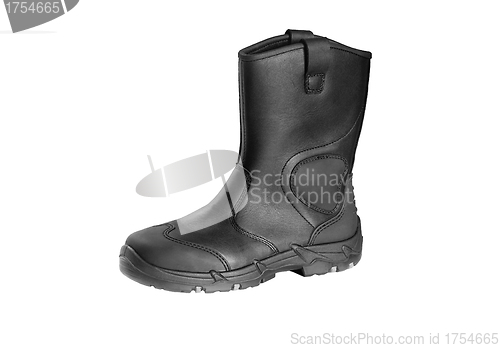 Image of Pair of black boots (clipping path)