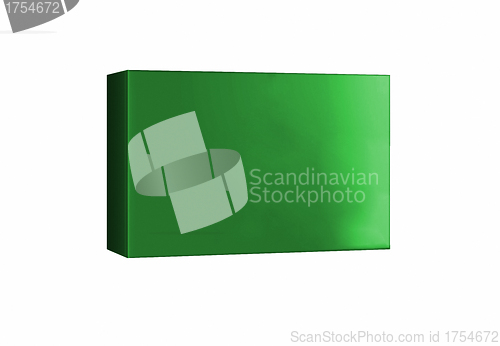 Image of Green box isolated on white