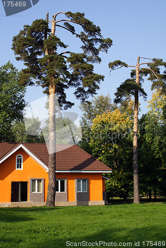 Image of orange small house