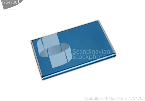 Image of box for business cards on a white background