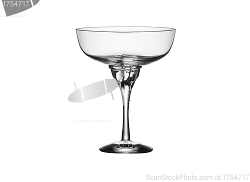 Image of Empty glass isolated on a white background