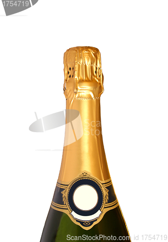 Image of Photo of the top of a Champagne bottle