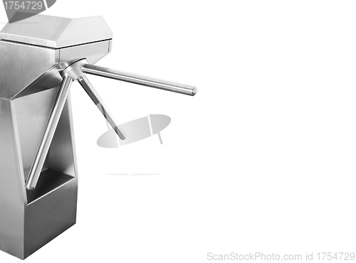 Image of turnstile on a white background
