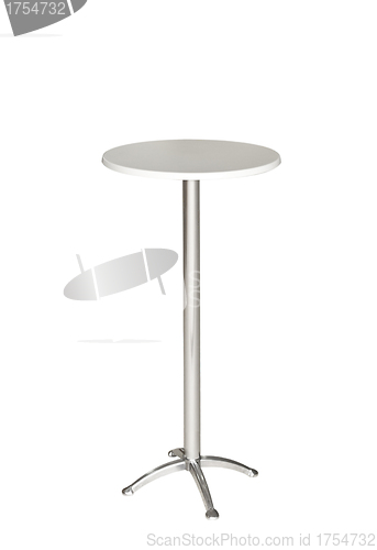 Image of table isolated on white background with clipping path