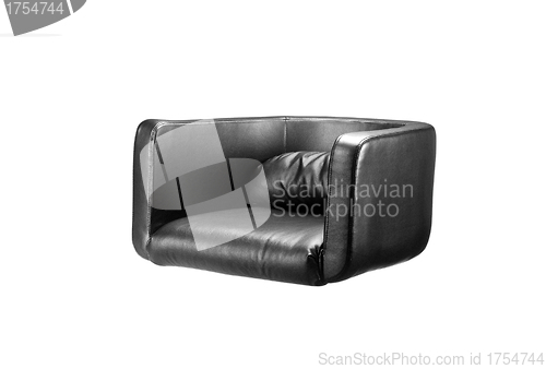 Image of Black Leather Chair