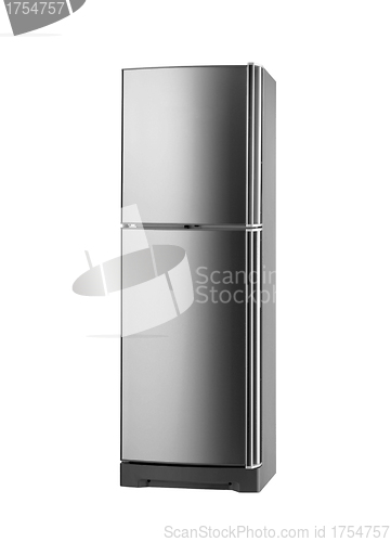 Image of clipping path of freezer on the plain background