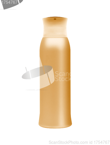 Image of shampoo bottle. Isolated on white background